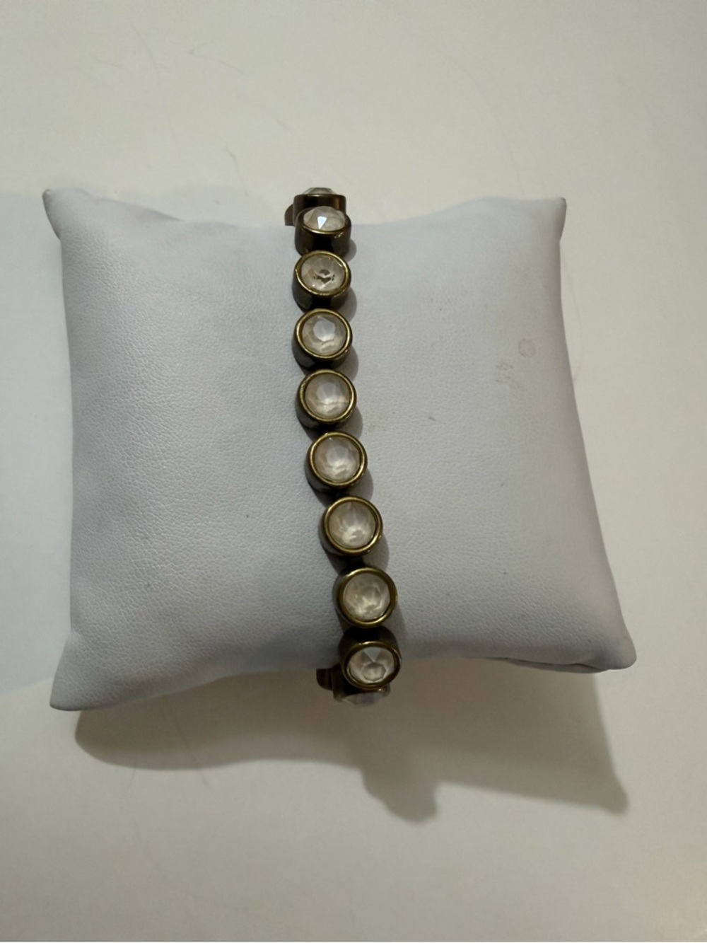 Touchstone Crystal Bronze Gold-Tone Bracelet with Opal Crystals